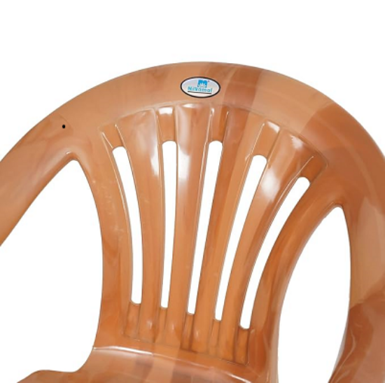 నీల్కమల్ CHR2151 ప్లాస్టిక్ మిడ్ బ్యాక్ విత్ ఆర్మ్ చైర్ | ఇంటికి కుర్చీలు | డైనింగ్ రూమ్ | బెడ్ రూమ్ | కిచెన్ | లివింగ్ రూమ్ | ఆఫీస్-అవుట్డోర్ | దుమ్ము లేని | 100% పాలీప్రొఫైలిన్ స్టాకబుల్ కుర్చీలు (గోల్డెన్ ఓక్) యొక్క చిత్రం