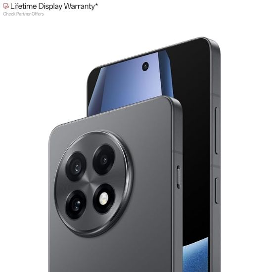 OnePlus 13R | OnePlus AIతో మరింత స్మార్ట్ | జీవితకాల ప్రదర్శన వారంటీ (12GB RAM, 256GB నిల్వ నెబ్యులా నోయిర్) యొక్క చిత్రం