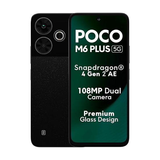 POCO M6 ప్లస్ 5G గ్రాఫైట్ బ్లాక్ 6GB RAM 128GB ROM యొక్క చిత్రం