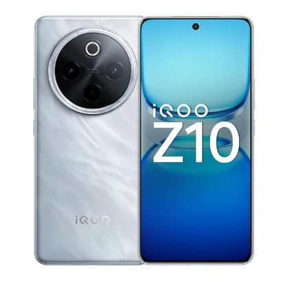 iQOO Z10 5G (సిల్వర్, 8GB RAM, 128GB స్ట్రాజ్) | భారతదేశపు అతిపెద్ద 7300 mAh బ్యాటరీ | Snapdragon 7s Gen 3 ప్రాసెసర్ | సెగ్మెంట్‌లో ప్రకాశవంతమైన క్వాడ్ కర్వ్డ్ AMOLED డిస్‌ప్లే యొక్క చిత్రం