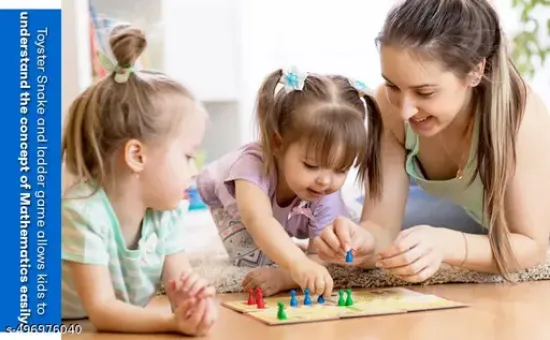 Kdis & పెద్దల కోసం లూడో, స్నేక్ & నిచ్చెనల గేమ్| పిల్లలు & పెద్దల కోసం బోర్డ్ గేమ్| పార్టీ & వినోదం కోసం ఉత్తమ గేమ్| పిల్లలు & పెద్దల కోసం సరదా గేమ్| 2-4 ప్లేయర్స్ కోసం ఫ్యామిలీ గేమ్| పిల్లలు, పెద్దలు, స్నేహితులు మరియు కుటుంబ వయస్సు 8+ కోసం గేమ్ యొక్క చిత్రం