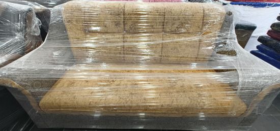 డిజైనర్ సోఫా సెట్ (పసుపు, బూడిద రంగు) యొక్క చిత్రం