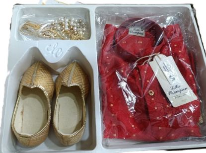 పిల్లలు మరియు అబ్బాయిల కోసం క్లాసీ ఫ్యాషన్ ఫెస్టివ్ & పార్టీ ఎథ్నిక్ వేర్ షేర్వాణి యొక్క చిత్రం