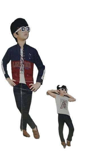 ఆక్టోపస్ సభా ఫ్యాషన్ స్టైలిష్ రెడీమేడ్ సూట్ 3 పీస్ సెట్ జీన్స్, టీ షర్ట్ & జాకెట్ ఫర్ బాయ్స్ యొక్క చిత్రం