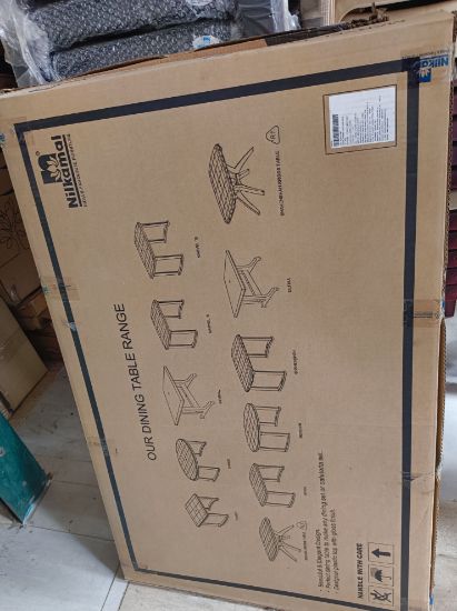 నీల్కమల్ ప్లాస్టిక్ మార్వెల్ డైనింగ్ టేబుల్ (రోజ్‌వుడ్) యొక్క చిత్రం