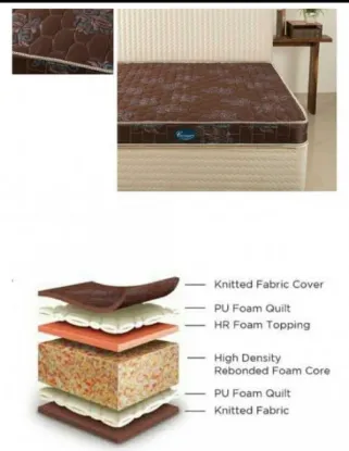 సెంచరీ బాండెడ్ ఫోమ్ మ్యాట్రెస్ టఫ్ సైజు 75 x 72 యొక్క చిత్రం