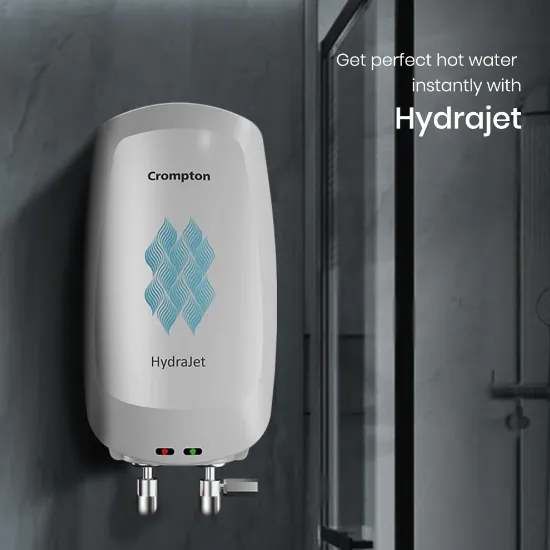 క్రాంప్టన్ హైడ్రాజెట్ 3-లీటర్, 3000W తక్షణ వాటర్ హీటర్ యొక్క చిత్రం