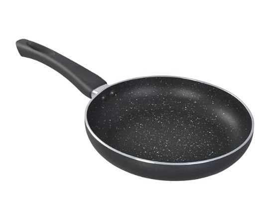 ప్రెస్టీజ్ ఒమేగా డీలక్స్ గ్రానైట్ అల్యూమినియం 3 Pcs సెట్- తవా, ఫ్రై పాన్ & కడాయి 1 గ్లాస్ మూతతో|నాన్-స్టిక్|స్పాటర్-కోటెడ్ సర్ఫేస్|ఇండక్షన్ & గ్యాస్ అనుకూలత|నలుపు యొక్క చిత్రం