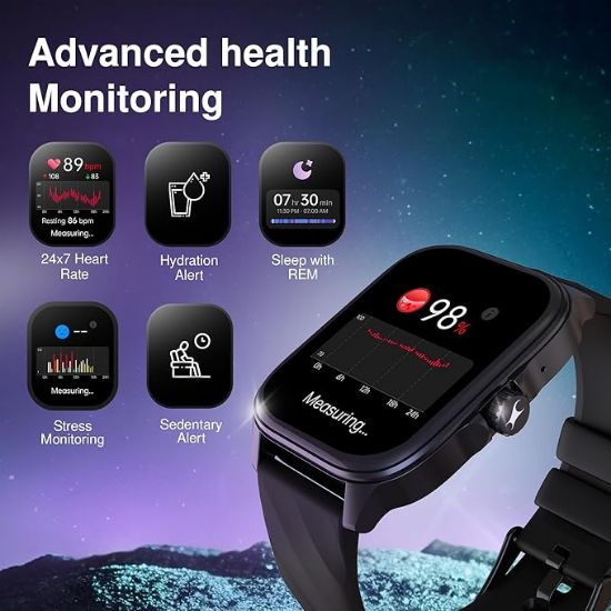 ఫాస్ట్రాక్ ఆస్టర్ FS1 ప్రో స్మార్ట్ వాచ్, 1.97" AMOLED డిస్ప్లే, బ్లూటూత్ కాలింగ్, 100+ స్పోర్ట్స్ మోడ్‌లు, SpO2 & హార్ట్ రేట్ మానిటరింగ్, ఉమెన్స్ హెల్త్, IP68, 5 రోజుల వరకు బ్యాటరీ, ఫంక్షనల్ క్రౌన్ (టీల్) యొక్క చిత్రం