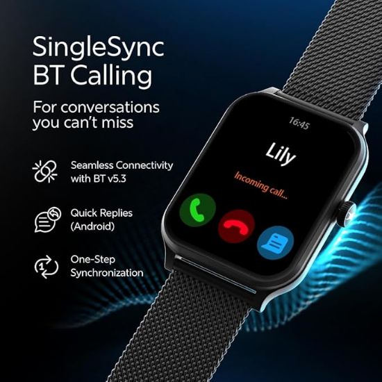 ఫాస్ట్రాక్ న్యూ లిమిట్‌లెస్ క్లాసిక్ | పెద్ద 1.91" సూపర్ అల్ట్రావియు డిస్ప్లే | ఫంక్షనల్ క్రౌన్ | అత్యధిక 320x385 పిక్సెల్ రిజల్యూషన్ | సింగిల్ సింక్ బిటి కాలింగ్ | 100+ స్పోర్ట్స్ మోడ్‌లు | మెటల్ కేస్ ప్రీమియం స్మార్ట్‌వాచ్ - రోజ్ గోల్డ్ యొక్క చిత్రం