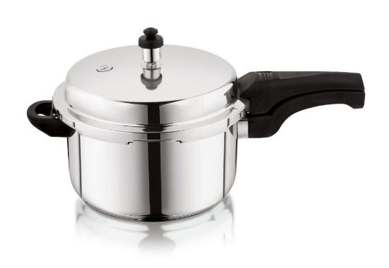 సిల్వర్ అల్యూమినియం సూర్య గంగా ప్రెజర్ కుక్కర్, ఇంటి కోసం, పరిమాణం: 3 లీటర్లు యొక్క చిత్రం