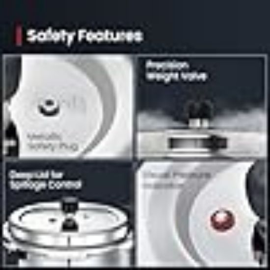 ప్రెస్టీజ్ 3L స్వాచ్ డీలక్స్ ఆల్ఫా స్టెయిన్‌లెస్ స్టీల్ ప్రెజర్ కుక్కర్|అవుటర్ మూత|3-4 వ్యక్తులు|స్పిల్లేజ్ కంట్రోల్ కోసం డీప్ మూత|గ్యాస్ & ఇండక్షన్ అనుకూలత|నియంత్రిత గ్యాస్‌కెట్‌రిలీజ్ సిస్టమ్|సిల్వర్|10 సంవత్సరాల వారంటీ యొక్క చిత్రం