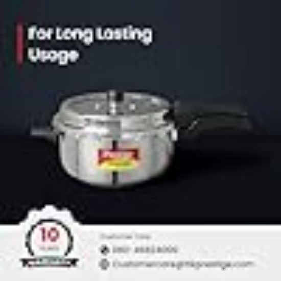 ప్రెస్టీజ్ 3L స్వాచ్ డీలక్స్ ఆల్ఫా స్టెయిన్‌లెస్ స్టీల్ ప్రెజర్ కుక్కర్|అవుటర్ మూత|3-4 వ్యక్తులు|స్పిల్లేజ్ కంట్రోల్ కోసం డీప్ మూత|గ్యాస్ & ఇండక్షన్ అనుకూలత|నియంత్రిత గ్యాస్‌కెట్‌రిలీజ్ సిస్టమ్|సిల్వర్|10 సంవత్సరాల వారంటీ యొక్క చిత్రం