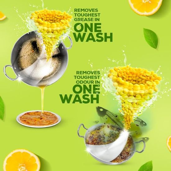 విమ్ డిష్‌వాష్ లిక్విడ్ జెల్ లెమన్, నిమ్మకాయ సువాసనతో, అవశేషాలు లేవు, అన్ని పాత్రలకు గ్రీజు క్లీనర్, 250 మి.లీ బాటిల్ యొక్క చిత్రం