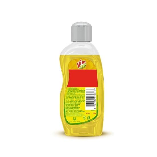 విమ్ డిష్‌వాష్ లిక్విడ్ జెల్ లెమన్, నిమ్మకాయ సువాసనతో, అవశేషాలు లేవు, అన్ని పాత్రలకు గ్రీజు క్లీనర్, 250 మి.లీ బాటిల్ యొక్క చిత్రం