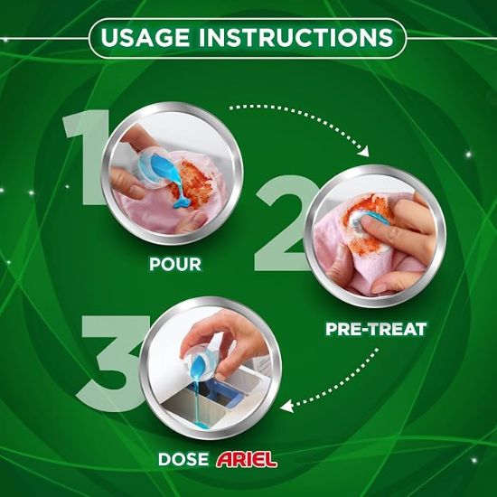 ఏరియల్ లిక్విడ్ డిటర్జెంట్ టాప్ లోడ్ - 2L | వాషింగ్ మెషీన్ లోపల 1 వాష్‌లో 7 రోజుల ఎండిన మరకలను తొలగిస్తుంది | ఇప్పుడు పొడుల ధర వద్ద | అద్భుతమైన సువాసన | రంగులను రక్షిస్తుంది | వేగంగా కరిగిపోతుంది యొక్క చిత్రం