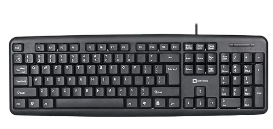 లైవ్ టెక్ KB 01 USB వైర్డ్ కీబోర్డ్ (నలుపు) యొక్క చిత్రం