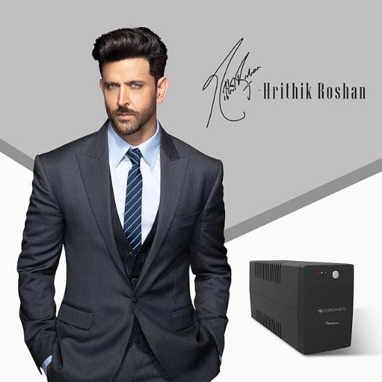 ఆఫీస్ కంప్యూటర్ల కోసం ZEBRONICS U735 600VA/360W మైక్రోకంట్రోలర్ ఆధారిత UPS | ఆటో రీస్టార్ట్, జనరేటర్ అనుకూలమైన, బూస్ట్ & బక్ AVR, అంతర్నిర్మిత రక్షణ కలిగిన హోమ్ PC, (రౌటర్లకు కాదు) యొక్క చిత్రం