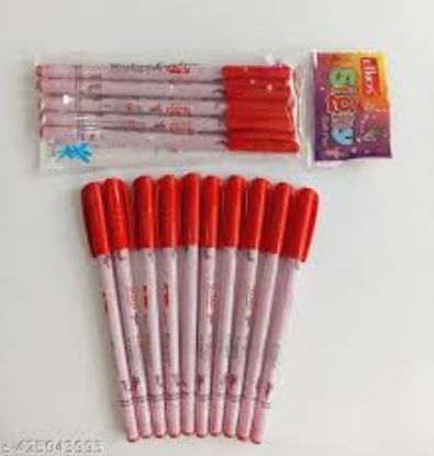 ఎల్కోస్ సిగ్నీ రెడ్ బాల్ పెన్ - 1 ప్యాక్ (5 ముక్కలు) యొక్క చిత్రం