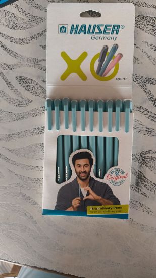 హౌసర్ జర్మనీ పెన్ బ్లూ కలర్- 1 ప్యాక్ (10 ముక్కలు) యొక్క చిత్రం