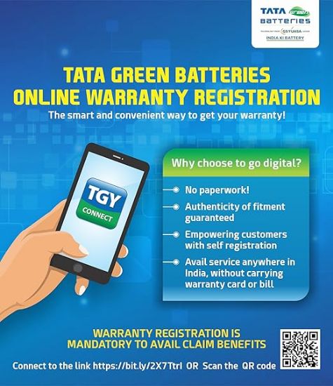 TATA గ్రీన్ స్విచ్-ఆన్ INTT180072 150AH టాల్ ట్యూబులర్ ఇన్వర్టర్ బ్యాటరీ యొక్క చిత్రం