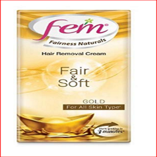 ఫెమ్ ఫెయిర్‌నెస్ నేచురల్స్ హెయిర్ రిమూవల్ క్రీమ్ ఫెయిర్ అండ్ సాఫ్ట్ గోల్డ్ - 25 గ్రా యొక్క చిత్రం