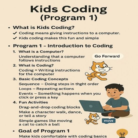 పిల్లల కోడింగ్ (ప్రోగ్రామ్ 1) యొక్క చిత్రం