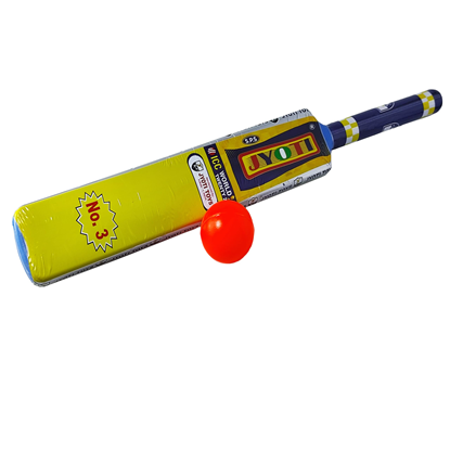 పిల్లల ప్లాస్టిక్ క్రికెట్ బ్యాట్ మరియు బాల్ సెట్ – అబ్బాయిలు మరియు అమ్మాయిల కోసం తేలికైన అవుట్‌డోర్ & ఇండోర్ ప్లే టాయ్ | 3+ సంవత్సరాల వయస్సు గల పిల్లల కోసం సరదా స్పోర్ట్స్ గేమ్ | బిగినర్స్ & గిఫ్టింగ్ కోసం మన్నికైన క్రికెట్ కిట్ యొక్క చిత్రం