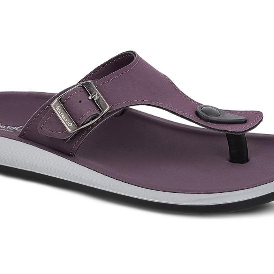 WALKAROO PLUS మహిళల డైలీ వేర్ చెప్పులు - WE2349 పర్పుల్ యొక్క చిత్రం