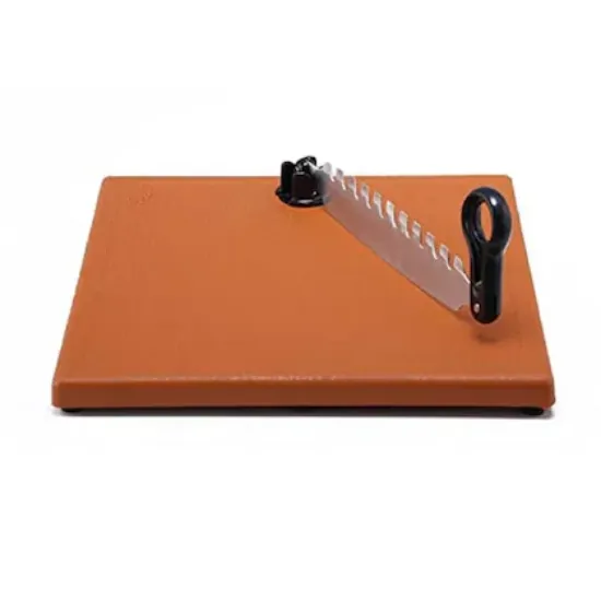 కూరగాయలు మరియు పండ్ల కట్టర్ (గోధుమ రంగు, ప్రామాణిక, స్టెయిన్‌లెస్ స్టీల్) యొక్క చిత్రం