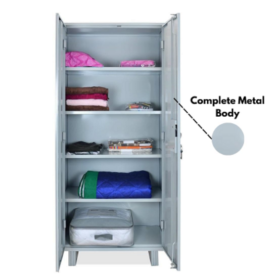 స్టీల్ వార్డ్‌రోబ్ |ప్రత్యేకంగా శ్రీ ద్వారా | స్టీల్ ఫర్నిచర్ ప్రీమియం మెటల్ స్టీల్ వార్డ్‌రోబ్ | పౌడర్ కోటెడ్ పెయింట్ | ప్రీమియం మారుతి లాకింగ్ సిస్టమ్‌తో 2 డోర్ల పెద్ద అల్మిరా కప్‌బోర్డ్ | యొక్క చిత్రం