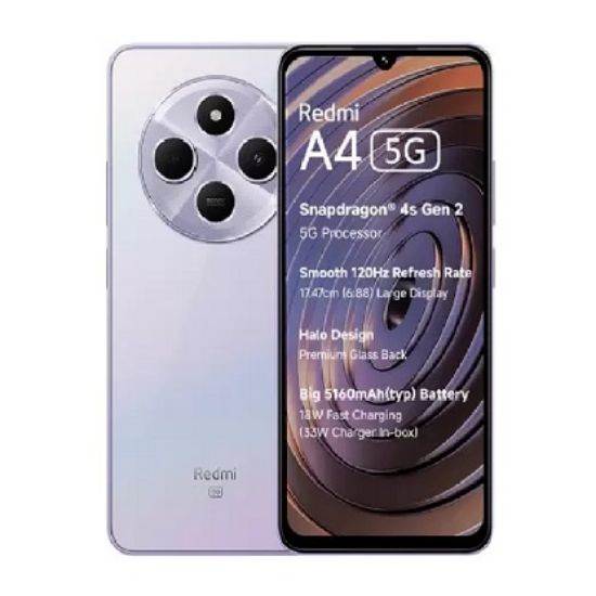 REDMI A4 5G జియో సిమ్‌లో మాత్రమే (స్పార్కిల్ పర్పుల్, ) యొక్క చిత్రం