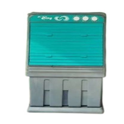 మిస్టర్ కింగ్ 120 లీటర్ల హై-కెపాసిటీ ఎవాపరేటివ్ ఎయిర్ కూలర్, శక్తివంతమైన కూలింగ్, శక్తి-సమర్థవంతమైన మోటార్, మల్టీ-స్పీడ్ ఫ్యాన్, పెద్ద వాటర్ ట్యాంక్ మరియు ఇళ్ళు మరియు కార్యాలయాల కోసం పోర్టబుల్ ఫ్రీస్టాండింగ్ డిజైన్. యొక్క చిత్రం