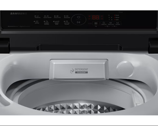 డిజిటల్ ఇన్వర్టర్ టెక్నాలజీతో కూడిన Samsung 7 కిలోల 5 స్టార్ ఫుల్లీ ఆటోమేటిక్ టాప్ లోడ్ వాషింగ్ మెషిన్, మోటార్ పై 20 సంవత్సరాల వారంటీ, జెంటిల్ వాష్ & ఎనర్జీ ఎఫిషియెంట్ పెర్ఫార్మెన్స్ యొక్క చిత్రం