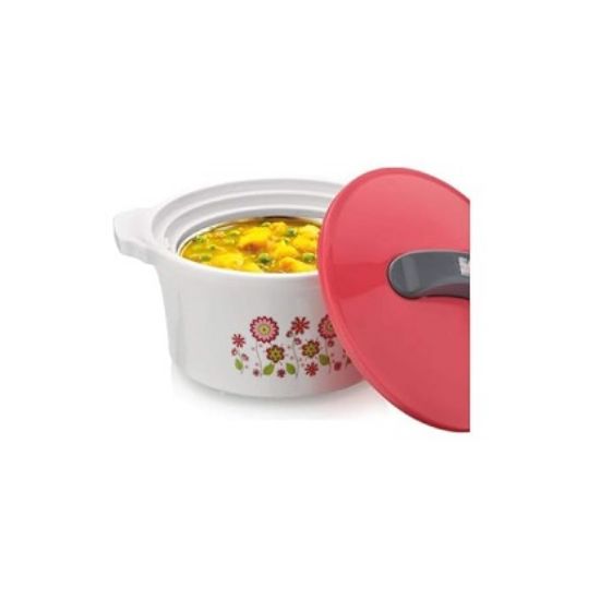 శాంతివన్ ఫ్యాన్సీ ఇన్సులేటెడ్ క్యాస్రోల్ | BPA ఉచిత 1500 ML ఇన్సులేటెడ్ హాట్ పాట్ | (ఎరుపు) యొక్క చిత్రం