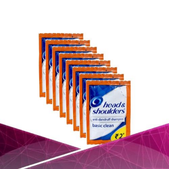 హెడ్ ​​& షోల్డర్స్ బేసిక్ క్లీన్ యాంటీ-డాండ్రఫ్ షాంపూ 5 మి.లీ (16 ప్యాక్) యొక్క చిత్రం